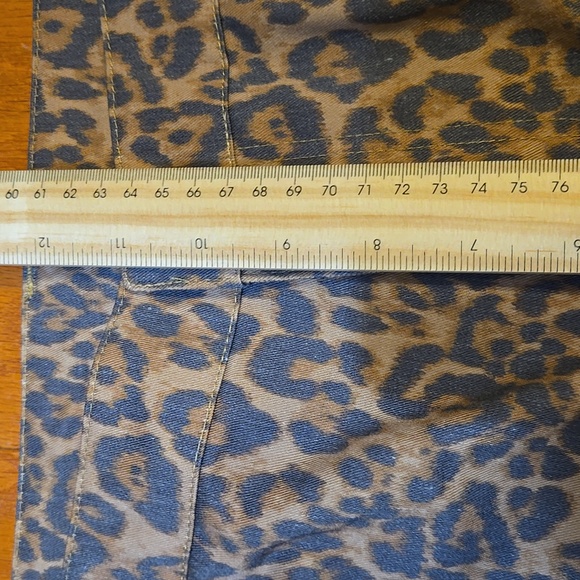 Noisy May Women’s Brown Leopard Print Straight Leg Pants | Size Large | NWOT - Picture 7 of 11